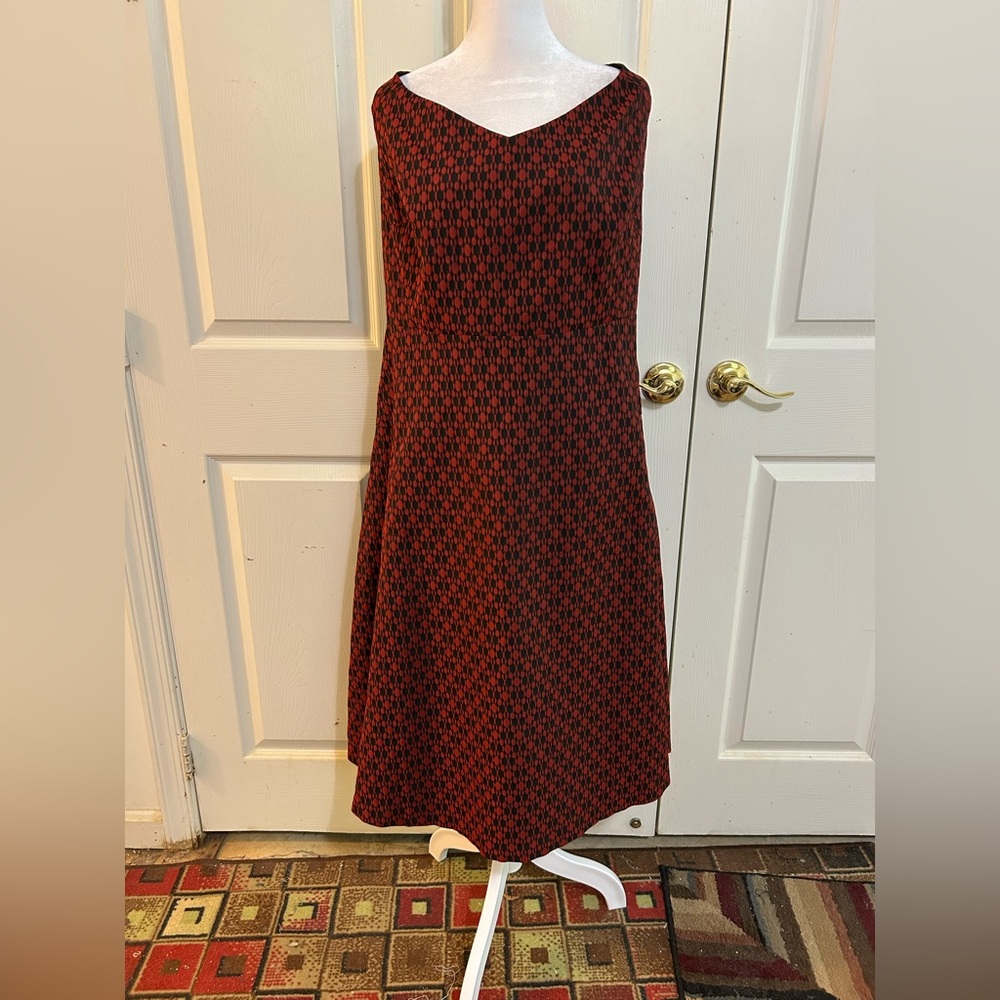 Eloquii black & red sleeveless dress, size 18